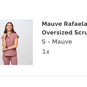 Mauve Rafaela™ - Oversized Scrub Top- Small Mauve
